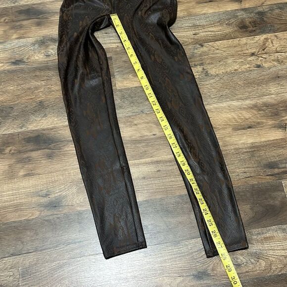 Spanx brown snake print leggings size medium - Picture 2 of 5